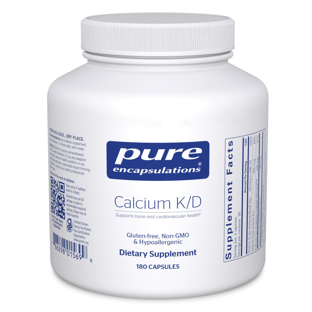 Pure Encapsulations Calcium K/D bottle front