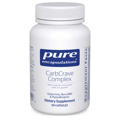 Pure Encapsulations CarbCrave Complex bottle for moderate appetite support.