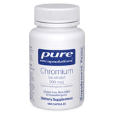 Pure Encapsulations Chromium Picolinate 500 mcg bottle front label