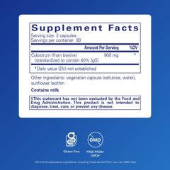 Colostrum capsules spilling from bottle