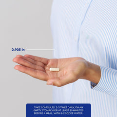Side view of Pure Encapsulations Colostrum bottle