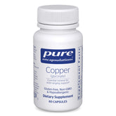 Pure Encapsulations Copper Glycinate bottle with 60 capsules
