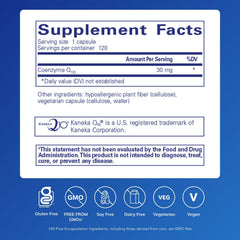 CoQ10 30 mg capsules packaging