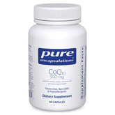 Pure Encapsulations CoQ10 500 mg bottle with 60 capsules