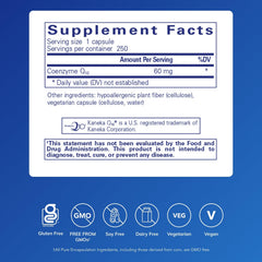 CoQ10 60 mg softgel capsules close-up