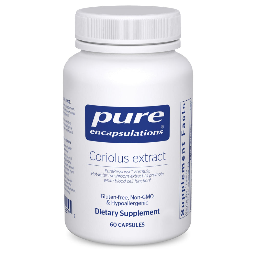Pure Encapsulations Coriolus Extract bottle - 60 capsules