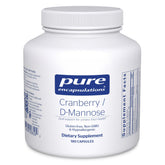 Bottle of Pure Encapsulations Cranberry D-Mannose 180 Capsules