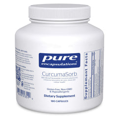 Pure Encapsulations CurcumaSorb 180s bottle label
