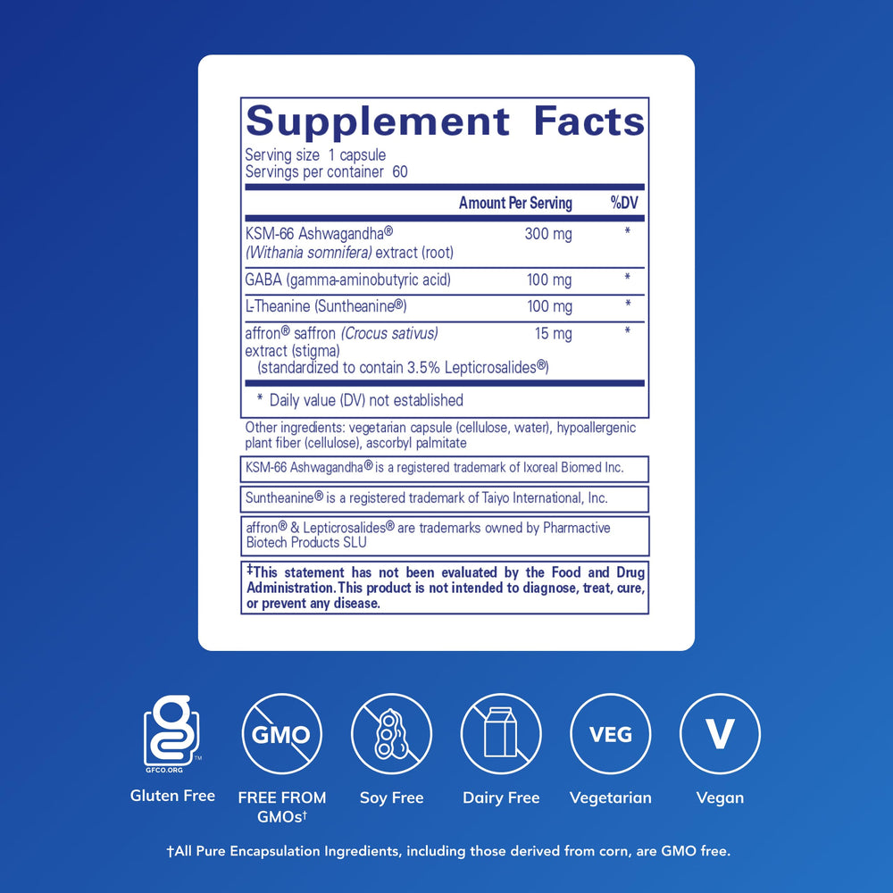 Pure Encapsulations Daily Calm bottle side view with label