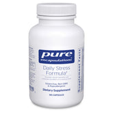 Bottle front view of Pure Encapsulations Daily Stress Formula 90 capsules