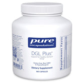 Bottle of Pure Encapsulations DGL Plus 180 capsules