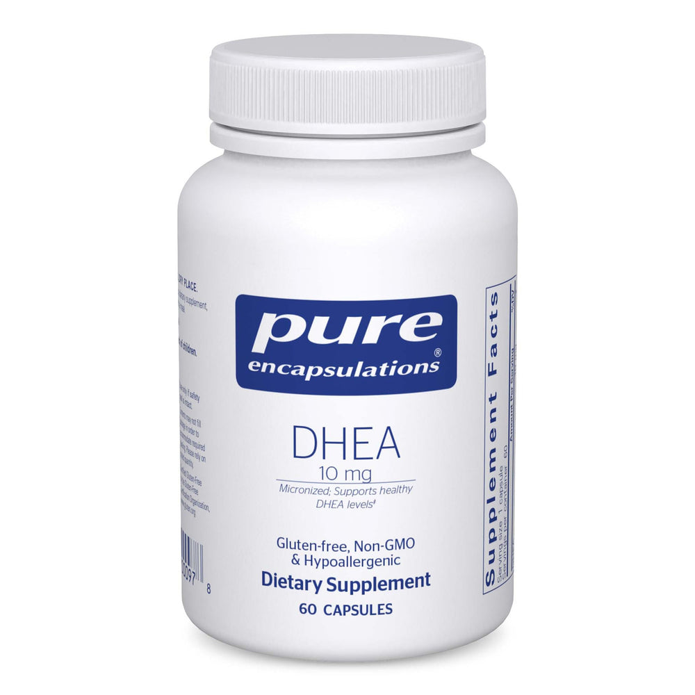 Pure Encapsulations DHEA 10 mg bottle with 60 capsules
