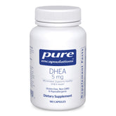 Bottle of Pure Encapsulations DHEA 5 mg capsules