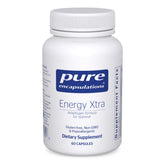 Front view of Pure Encapsulations Energy Xtra 60 capsules bottle