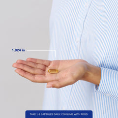 Graphic showing cardiovascular health benefits of fish oil