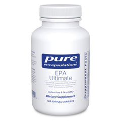 Pure Encapsulations EPA Ultimate bottle front for cardiovascular support potential.