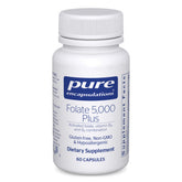 Pure Encapsulations Folate 5,000 Plus bottle label