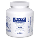 Bottle label for Pure Encapsulations Glucosamine Chondroitin with MSM