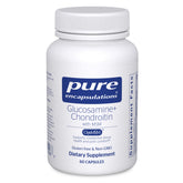 Bottle of Pure Encapsulations Glucosamine Chondroitin with MSM 60 capsules
