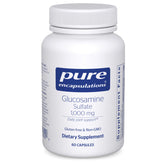 Bottle of Pure Encapsulations Glucosamine Sulfate 1,000 mg capsules