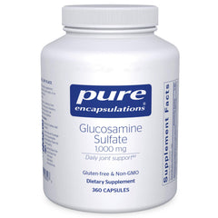 Bottle label: Pure Encapsulations Glucosamine Sulfate 1000 mg
