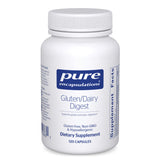 Bottle of Pure Encapsulations Gluten/Dairy Digest supplement