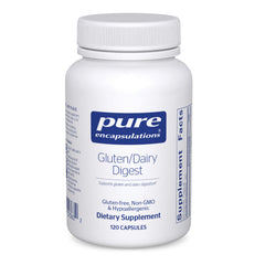Pure Encapsulations Gluten/Dairy Digest bottle label