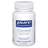 Front view of Pure Encapsulations L-Carnitine 60 capsules bottle