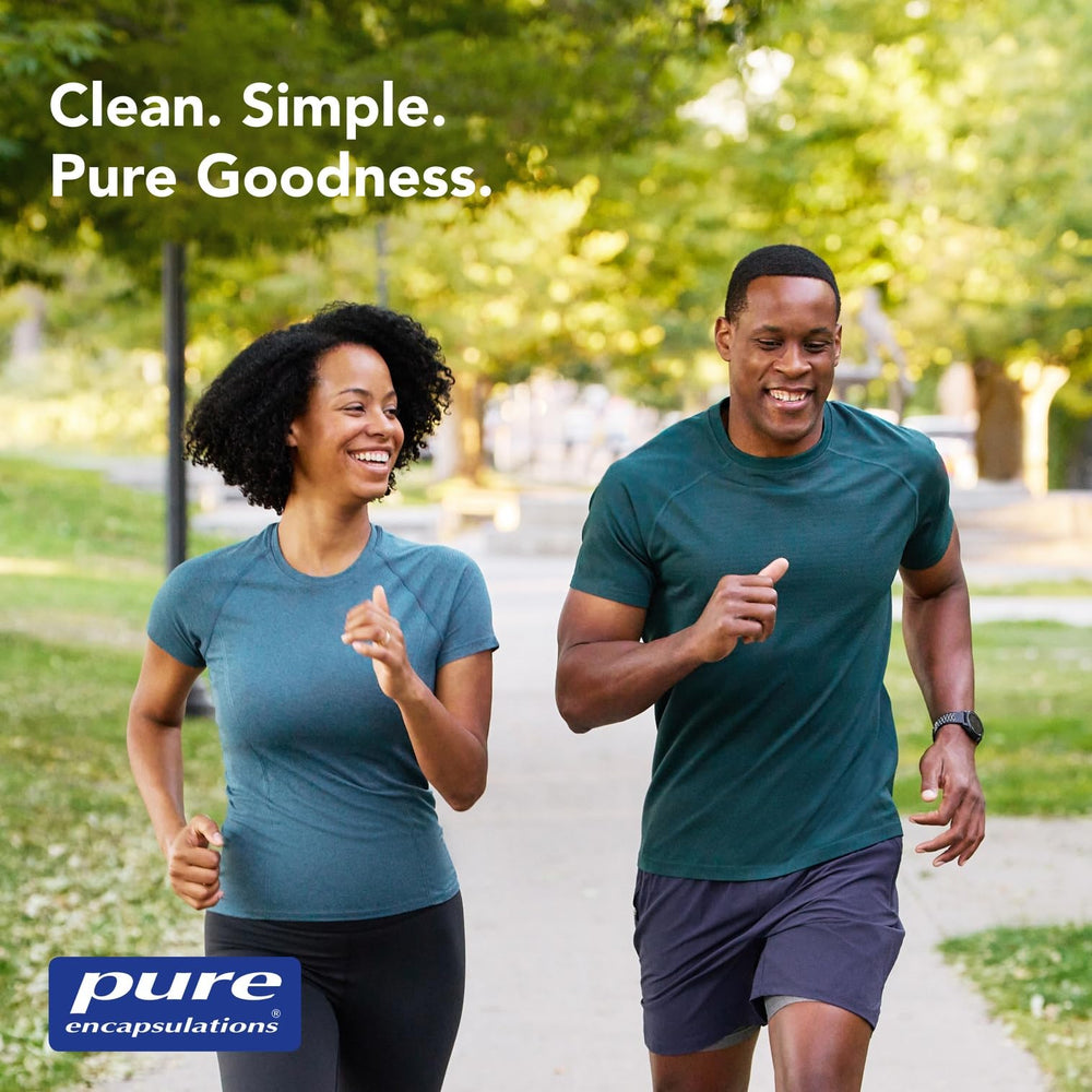 Pure Encapsulations L-Carnosine info card emphasizing antioxidant and heart health benefits