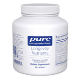 Front label of Pure Encapsulations Longevity Nutrients