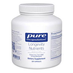 Front label of Pure Encapsulations Longevity Nutrients