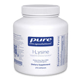 Bottle of Pure Encapsulations L-Lysine 270 capsules