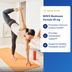 Pure Encapsulations M/R/S Mushroom Formula label showing purity and ingredient transparency.
