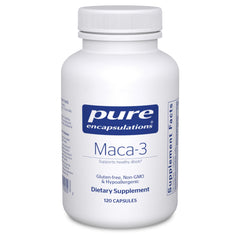 Pure Encapsulations Maca-3 bottle on a white background