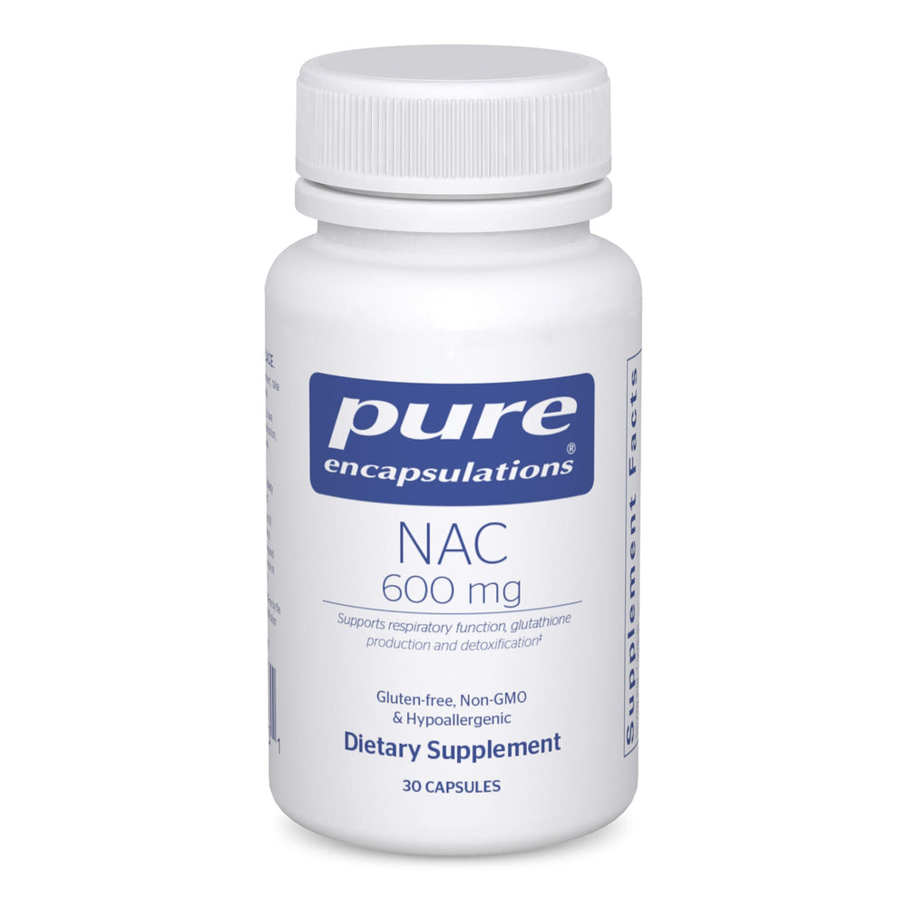 Pure Encapsulations NAC 600 mg bottle – front view