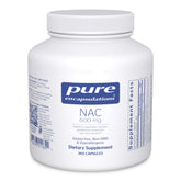 Pure Encapsulations NAC 600 mg bottle on white background