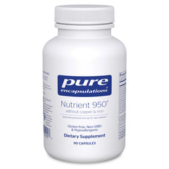 Bottle of Pure Encapsulations Nutrient 950 without copper and iron (90 capsules) – front view