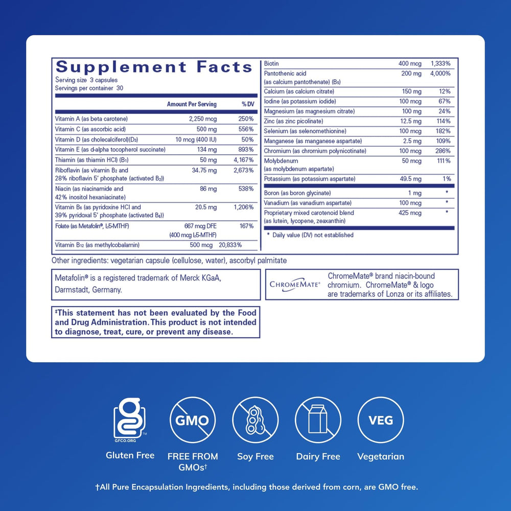 Close-up of Nutrient 950 without copper and iron label