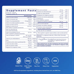 Pure Encapsulations Nutrient 950 Without Iron label closeup highlights active folate form.