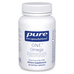 Pure Encapsulations O.N.E. Omega bottle with 60 softgels