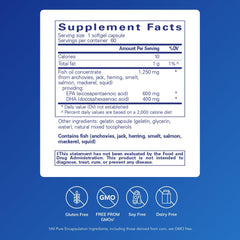 Close-up of O.N.E. Omega bottle label