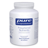 Pure Encapsulations Polyphenol Nutrients bottle highlights hypoallergenic multivitamin support for daily wellness.