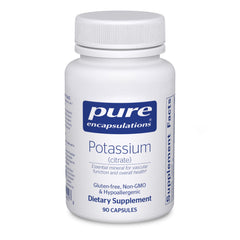 Bottle of Pure Encapsulations Potassium Citrate – 90 capsules