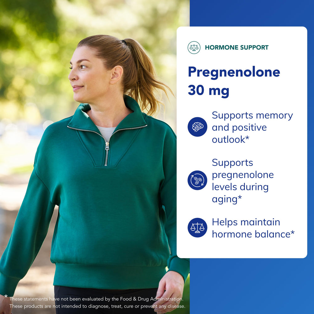 Vegan gluten-free label for pregnenolone supplement