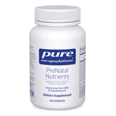 Bottle label for Pure Encapsulations PreNatal Nutrients
