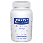 Front view of Pure Encapsulations Pro-Resolve Omega bottle on white background