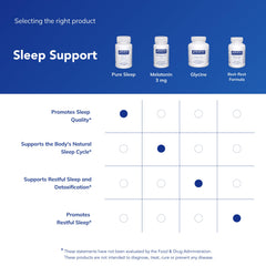 Pure Sleep packaging with product branding
