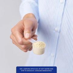 Close-up of mixed ingredients including mushrooms and turmeric