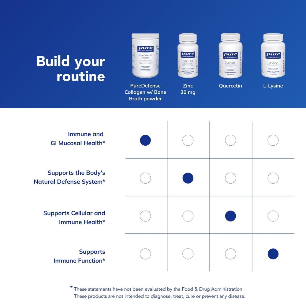 Savory bone broth prepared with the PureDefense mix