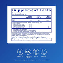 Close-up of the bottle for PureNutrients EPA/DHA Gummy